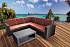 Комплект мебели RATTAN Premium Corner, венге—2
