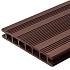 Террасная доска Ecodeck шовная, коричневая—