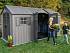 Сарай пластиковый WoodLook 15*8 DD—1