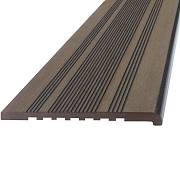 Ступень Ecodeck полнотелая с брашингом, венге