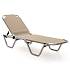 Шезлонг Dias алюминиевый, бежевый—