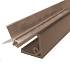 Уголок ДПК + алюминиевый профиль 50x50x3000мм, коричневый—
