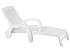 Шезлонг B:rattan MIAMI складной, белый—